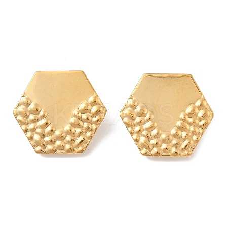 304 Stainless Steel Stud Earrings Findings EJEW-R151-01G-02-1