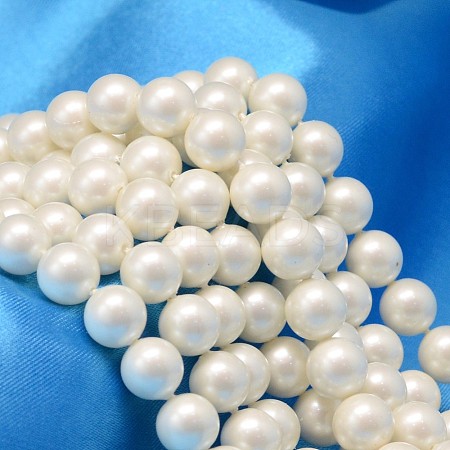 Round Shell Pearl Bead Strands BSHE-L011-6mm-A013A-1