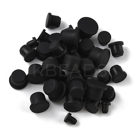 40Pcs 5 Style Silicone Hole Plugs AJEW-GF0008-05B-1
