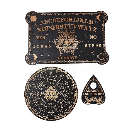 3Pcs 3 Styles Wood Pendulum Board WICR-L001-01B-1