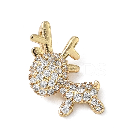 Brass Micro Pave Cubic Zirconia Pendants LS-KK-C140-02G-1
