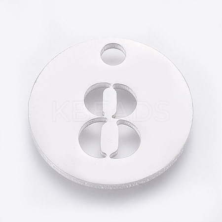 Non-Tarnish 304 Stainless Steel Pendants STAS-F233-08-P-1