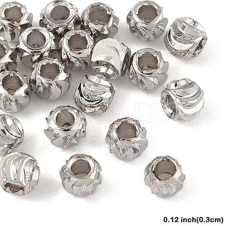 20Pcs Brass Spacer Beads KK-YW0003-18A-P-1