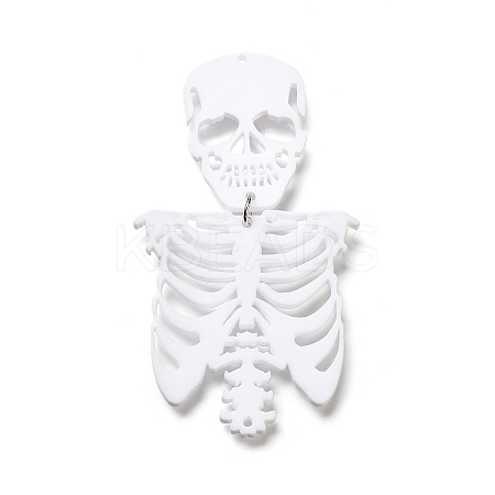 Opaque Acrylic Big Pendants OACR-L019-02A-1