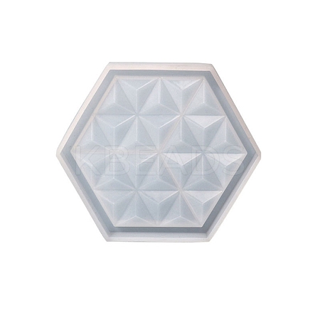 Hexagon Shape Cup Mat Silicone Molds WG13514-03-1