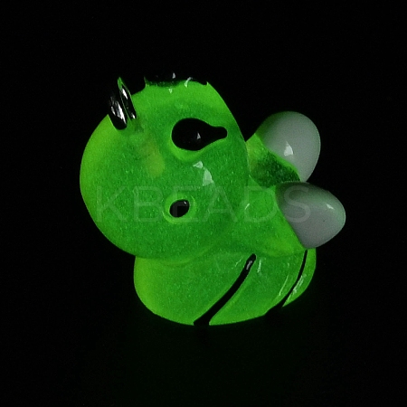 Luminous Transparent Resin Pendants RESI-E056-03P-01-1