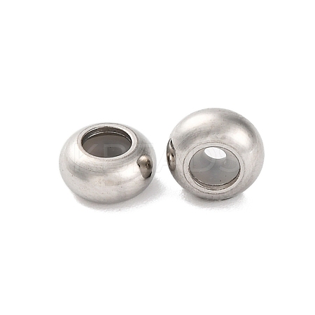 202 Stainless Steel Beads STAS-P238-10P-A-1