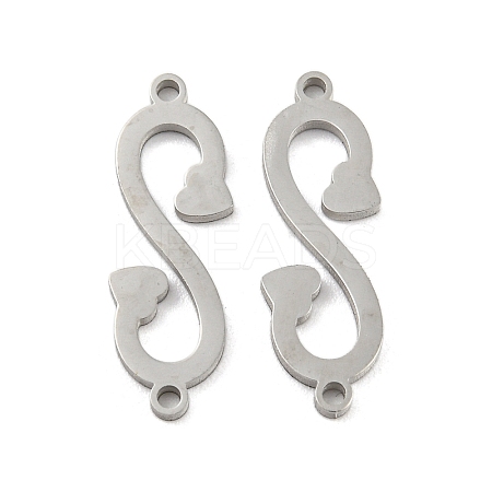 Non-Tarnish 304 Stainless Steel Connector Charms STAS-P344-13P-1