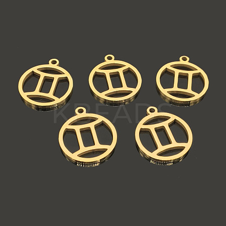 PVD Vacuum Plating 304 Stainless Steel Pendants STAS-TAC0002-32D-1