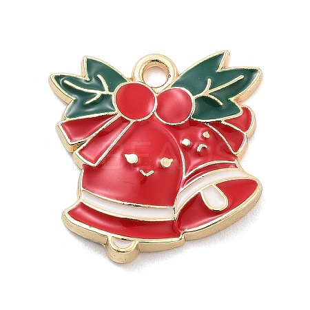 Christmas Theme Alloy Enamel Pendants ENAM-D060-04C-1