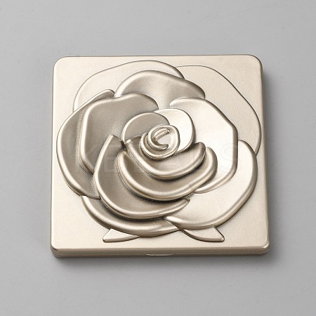 Square with Rose Plastic Foldable Mirrors FIND-WH0152-385C-1