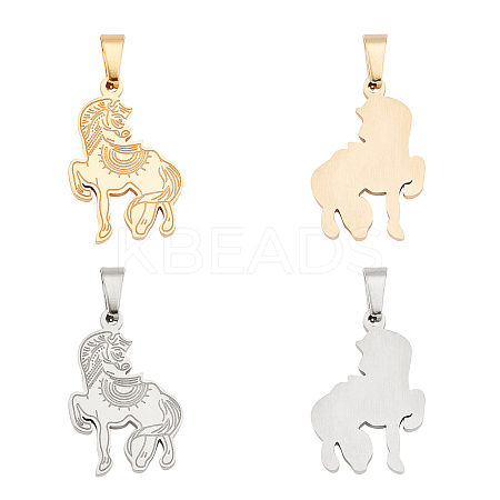 PVD Vacuum Plating 304 Stainless Steel Pendants STAS-UN0019-12-1