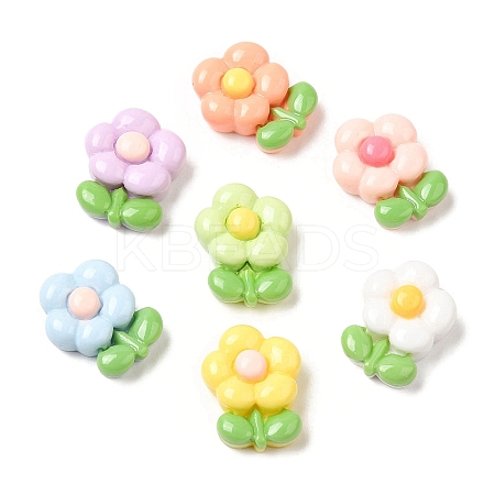 Cartoon Opaque Resin Cabochons X-RESI-C039-03E-1
