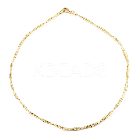 Brass Chain Necklaces NJEW-F313-04G-1