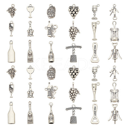 4Bags Tibetan Style Alloy Pendants Sets DIY-DC0002-76-1