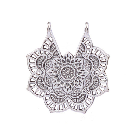 Tibetan Style Alloy Hollow Pendants X-FIND-CJC0021-07AS-1