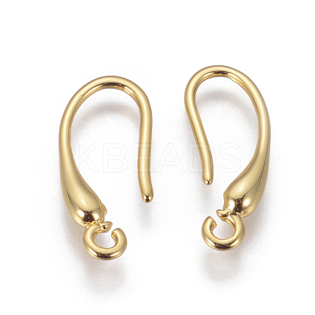 Brass Earring Hooks KK-E779-02G-1