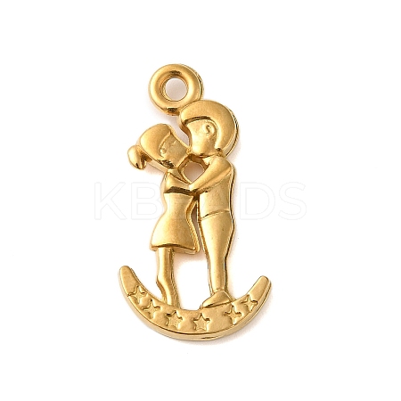 Ion Plating(IP) 304 Stainless Steel Pendants STAS-N103-36G-1