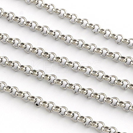 304 Stainless Steel Unwelded Rolo Chains CHS-R008-30-1