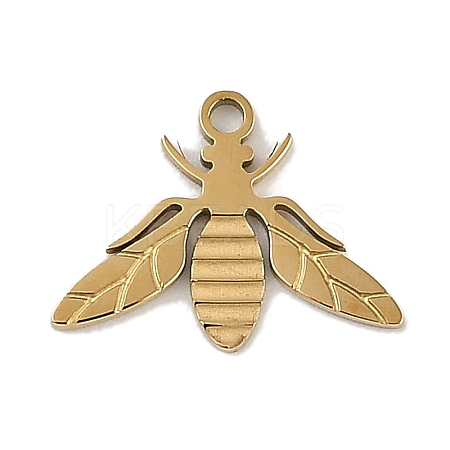 Ion Plating(IP) 304 Stainless Steel Charms STAS-M080-13G-03-1