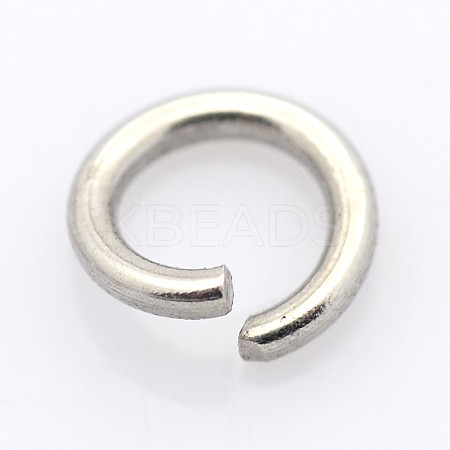 Tarnish Resistant 304 Stainless Steel Open Jump Rings LS-A-STAS-E066-08-8mm-1