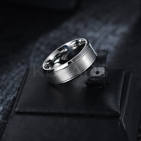 201 Stainless Steel Finger Rings for Women WG1765E-53-1