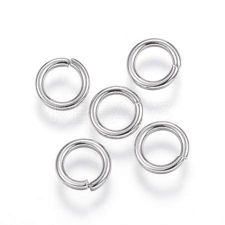 Tarnish Resistant 304 Stainless Steel Open Jump Rings X-STAS-E113-12P-1