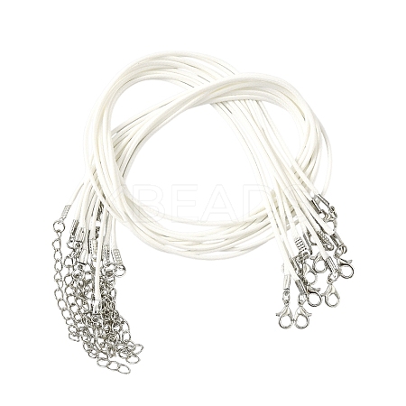 Waxed Cotton Cord Necklace Making MAK-YW0001-25B-1