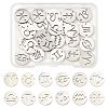 24Pcs 12 Styles 201 Stainless Steel Links/Connectors STAS-FS0001-98-1