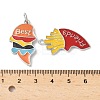 Alloy Enamel Split Pendants FIND-H047-05P-02-3