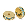 Rack Plating Brass Micro Pave Cubic Zirconia Beads KK-U030-28G-09-1