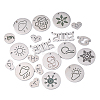 304 Stainless Steel Pendants STAS-CJ0002-15-3