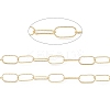 Brass Textured Oval Link Chains CHC-M025-26A-G-2