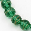 Round Shaped Handmade Gold Sand Lampwork Beads Strands X-LAMP-L001-10mm-02-1
