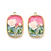 304 Stainless Steel Enamel Pendants STAS-B084-13G-03-1