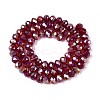 Electroplate Glass Bead Strands EGLA-J047-6x4mm-AB07-2