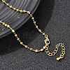 2.5MM Brass Ball Chain Necklaces for Women NJEW-F353-02G-4