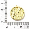 Rack Plating Brass Micro Pave Cubic Zirconia Pendants KK-D359-27G-3