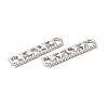 Tarnish Resistant 304 Stainless Steel Connector Charms STAS-L268-036P-3
