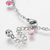 304 Stainless Steel Charm Anklets AJEW-E032-01A-3