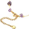 10Pcs Natural Mixed Gemstone Chip Beaded Anklets Set AJEW-PH0004-76-3