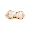 Brass Micro Pave Clear Cubic Zirconia Box Clasps LS-KK-U051-01G-03-1