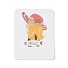 Rectangle Paper Hair Clip Display Cards CDIS-C004-03G-2
