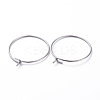 316 Surgical Stainless Steel Hoop Earring Findings LS-X-STAS-J025-01B-P-2