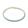 Real 18K Gold Plated Brass Cuff Bangles BJEW-D039-36G-2