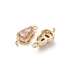 Glass Gourd Connector Charms KK-M314-16KCG-2