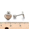 Tarnish Resistant 201 Stainless Steel Barbell Cartilage Earrings LS-EJEW-R147-38-4