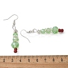 Christmas Glass Beads Dangle Earrings LS-X-EJEW-JE01624-4