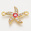 Alloy Rhinestone Links Connectors LS-X-ALRI-S170-36G-1