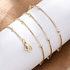 2.5MM Brass Ball Snake Chain Necklaces for Women Men KK-P302-03G-1